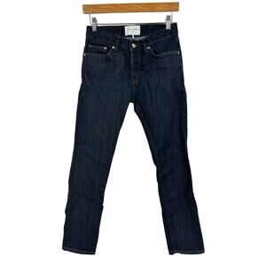 Sandro Paris Womens Jeans Size 24 Dark‎ Wash Skinny Button Fly